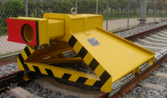 Sliding friction buffer stop