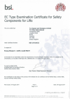 Certification for HSL 72 High Speed Elevator buffer